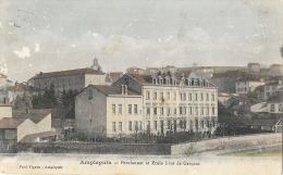 Amplepuis (Rhône) - Pensionnat Et Ecole Libre De Garçons - Edition Paul Vignon - Carte Colorisée - Amplepuis