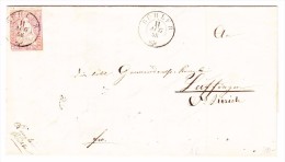 Heimat AR Bühler 11.8.1858 Mit 15Rp. Strubel Auf Brief Nach Luftingen - Lettres & Documents