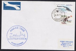 ANTARCTIC,ANARE  1999, M/V"IOLAR QUEEN" , Over CapeTown 19.2.1990 Cachet ,look Scan !! 23.11-03 - Expediciones Antárticas