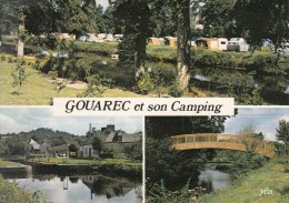 22 - GOUAREC Et Son Camping - 3 Vues - Sur Les Bords Du Canal De Nantes à Brest, Le Camping Municipal - Gouarec