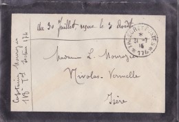 Guerre 1914-1918 - Lettre - Guerre De 1914-18