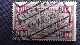 Belgien Eisenbahnpaketmarke 165 Oo/used, Wappen, Wertziffern Im Rechteck. - Otros & Sin Clasificación