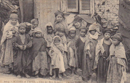 Algérie - Famille Enfants Les Beni Ramassés - Cachet Oran 1917 - Escenas & Tipos