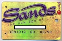 Sands Casino Hotel,  Atlantic City, NJ, U.S.A., Older Used Slot Or Player´s Card, Sands-6 - Casinokarten