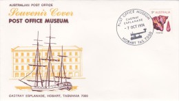 Australia 1974 Post Office Museum Hobart Souvenir Cover - Cartas & Documentos
