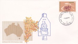 Australia 1974 Themex, Oaklands Park Postmark, Souvenir Cover - Brieven En Documenten