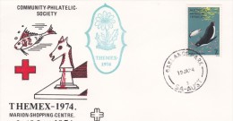 Australia 1974 Themex 1974 Marion Shopping Centre, Flower Emblem, Postmark, Souvenir Cover - Lettres & Documents