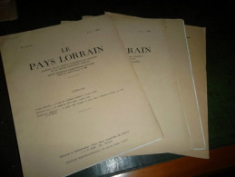 LOT DE 4 NUMEROS LE PAYS LORRAIN 1966 - Lorraine - Vosges