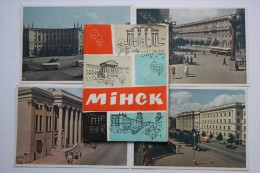 BELARUS. MINSK. 14 Postcards. OLD USSR PC SET. 1963 - Belarus