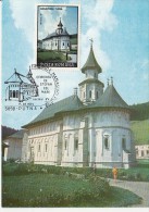PUTNA MONASTERY, CM, MAXICARD, CARTES MAXIMUM, 1991, ROMANIA - Abbayes & Monastères