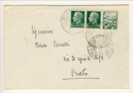 Propaganda Di Guerra . Lettera Da Trieste A Prato 30.9.1942 Con  PG N. 1 C. 25 Verde (uso Tardivo) + N 248 C 25 Verde Im - Oorlogspropaganda