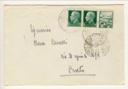 Propaganda Di Guerra . Lettera Da Trieste A Prato 30.9.1942 Con  PG N. 1 C. 25 Verde (uso Tardivo) + N 248 C 25 Verde Im - War Propaganda