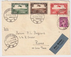 Luxemburg, 1934, Luftpost-Brief Mit Frankreich 75 C.!   , #4530 - Brieven En Documenten