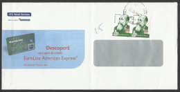 Romania,  EuroLine  American  Express,  Bank Advertising, 2012. - Storia Postale
