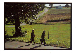 Etats Unis: Lancaster, Amish Seasons, Two Amish Schoolboys (15-3855) - Lancaster