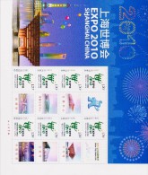 China 2010 ShangHai EXPO Special Sheetlet  A - 2010 – Shanghai (Chine)