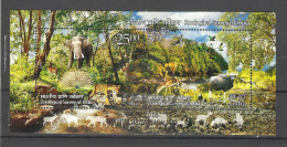 INDIA, 2015, FIRST DAY CANCELLED, MS,  Centenary Of Zoological Survey Of India, Elephant, Tiger, Deer, - Oblitérés