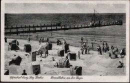 ! Kleinformatige Ansichtskarte Ostseebad Deep, Bez. Stettin, Strand, Pommern - Pommern