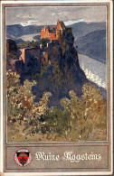 ! Kleinformatige Ansichtskarte Burgruine Aggstein, Castle, Donau, Deutscher Schulverein - Sonstige & Ohne Zuordnung