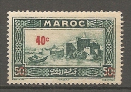 MAROC  -  Yv. N°  162  *  40c S 50c  Cote  1 Euro   BE 2 Scans - Unused Stamps