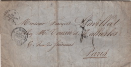 1858- Lettre CaD COPPET Pour Paris >> Suisse AMB. Genève C - Storia Postale