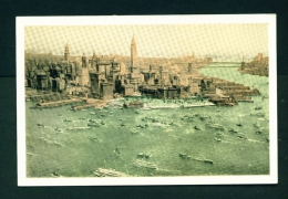 USA  -  New York  Lower New York And Harbour  Unused Vintage Postcard As Scan (Lumitone) - Panoramische Zichten, Meerdere Zichten