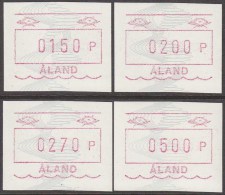 ALAND 1990 ATM Frama Vending Machine Labels - Perfect MNH Condition - Aland