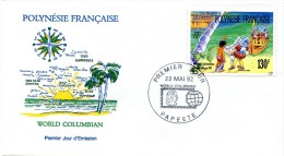 Polynésie - FDC  Yvert 409 Stamp Expo 1992 à Chicago - R 1976 - FDC