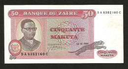 ZAIRE - BANQUE Du ZAIRE - 50 MAKUTA (1980) - Zaïre