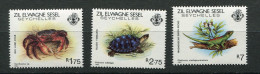 Seychelles - Zil Eloigne SESEL ** - N°  60 à 62 - La Vie Sauvage - Crabe, Tortue, Gecko - Seychellen (1976-...)