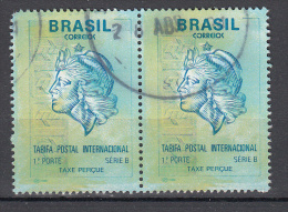 Brazilie 1994 Mi Nr 2557 Postembleem 2 Stuks Paar - Used Stamps