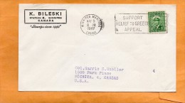 Canada 1947 Cover Mailed - Briefe U. Dokumente