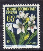 A. O. F. N° 72 XX Flore Partie De Série : 65 F. Polychrome  Cronum Moorei Sans Charnière, TB - Neufs