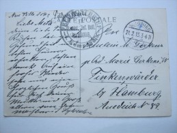 SOIGNIES  ,  Carte  Militaire  A  Allemagne 1915,  2 Scans - Armée Allemande