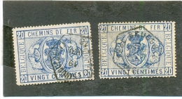1879 BELGIQUE Y & T N° 2 ( O )  2 Nuances - Oblitérés