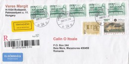 3166FM- MILLENIUM PARK, CHAIR, SOFA, STAMPS ON REGISTERED COVER, 2006, HUNGARY - Briefe U. Dokumente