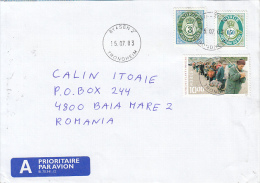 33120- REFUGEES, POSTHORN, STAMPS ON COVER, 2003, NORWAY - Storia Postale