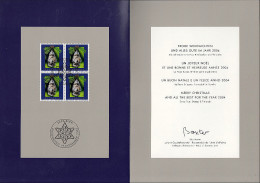 Suisse - 2003 Special Booklet From Official Postal Office For Christmas & New Year 2004 - Covers & Documents