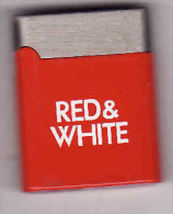 Briquet Metal RED & WHITE, Lighter, Feuerzeug,Accendino, Encendedor - Autres & Non Classés