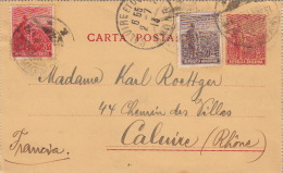 1913- Entier + Complement CaD Buenos-Aires >> France - Postal Stationery