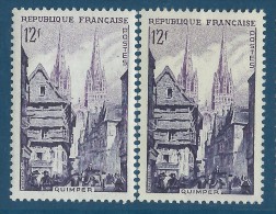 [11] Variété : N° 979 Quimper Cathédrale Lilas Pâle Au Lieu De Vif + Normal ** - Nuovi