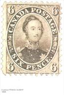 75410) Intero Postale Del Canada Da 8c. Raffigurante Il 6p. Principe Albert-nuova - 1953-.... Règne D'Elizabeth II