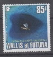 WALLIS Et FUTUNA : "Meilleurs Voeux - " "Manuia" -Embarcation Et Ombre Formant Un Coeur - - Neufs