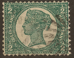 QUEENSLAND 1897 1/2d Deep Green QV SG 231 U #QY146 - Used Stamps