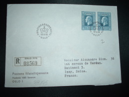 LR Pour La FRANCE TP 1 50 K X2 OBL.10.2.70 OSLO - Brieven En Documenten