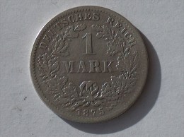 ALLEMAGNE 1 MARK 1875 G ARGENT SILVER Germany Deutschland Ein - 1 Mark