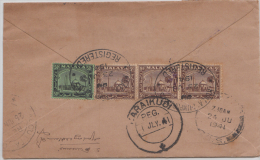 F.M.S.  1941  Kualalumpur Double Censored Registered Cover  To India    # 87778  Inde  Indien - Federated Malay States