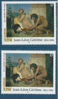 [11] Variété : N° 3660 Gérôme Corps De L'homme Bistre Au Lieu De Brun + Normal ** - Ungebraucht