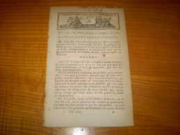 Bulletin Des Lois An VIII: Nomination Des Jurés.Hospice Enfants Abandonnés D' Arras.Cession étang Rueil.Gendarmerie Nle - Décrets & Lois