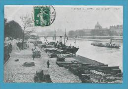 CPA 18 BERGES DE LA SEINE - Métier Ouvriers Quai Du Louvre PARIS 75 - Die Seine Und Ihre Ufer